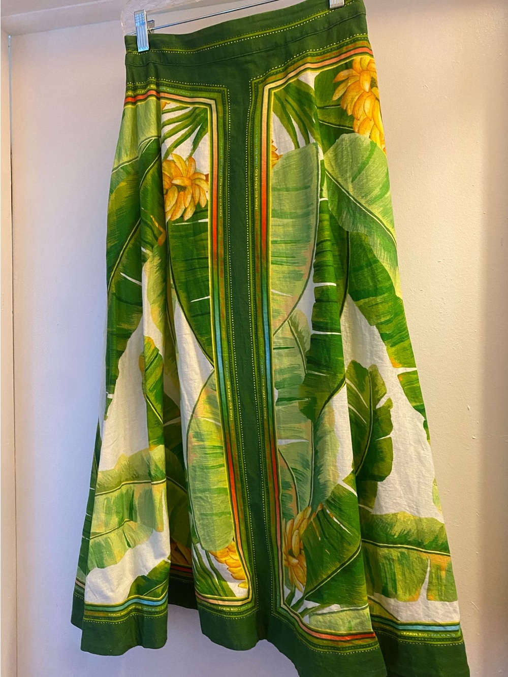 NWT, Farm rio fresh forest scarf midi skirt, size XS - Picture 1 of 5